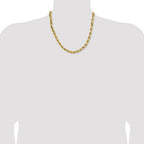 6.5mm 10K Yellow Gold Diamond-Cut Rope Chain - Sophia Jewelers
