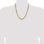 10K 6.5mm Diamond-Cut Rope Chain