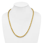 10K 6.5mm Diamond-Cut Rope Chain