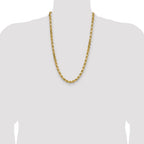 10K 6.5mm Diamond-Cut Rope Chain