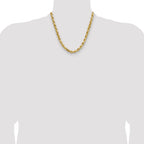 7.0mm 10K Yellow Gold Diamond-Cut Rope Chain - Sophia Jewelers