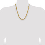 10K 7mm Diamond-Cut Rope Chain