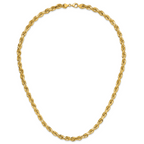 10K 7mm Diamond-Cut Rope Chain