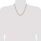10k 2.75mm Solid Regular Rope Chain