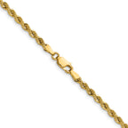 3.0mm 10K Yellow Gold Solid Rope Chain - Sophia Jewelers