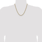 10k 3mm Solid Regular Rope Chain