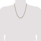 10k 3mm Solid Regular Rope Chain