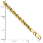 10k 3mm Solid Regular Rope Chain