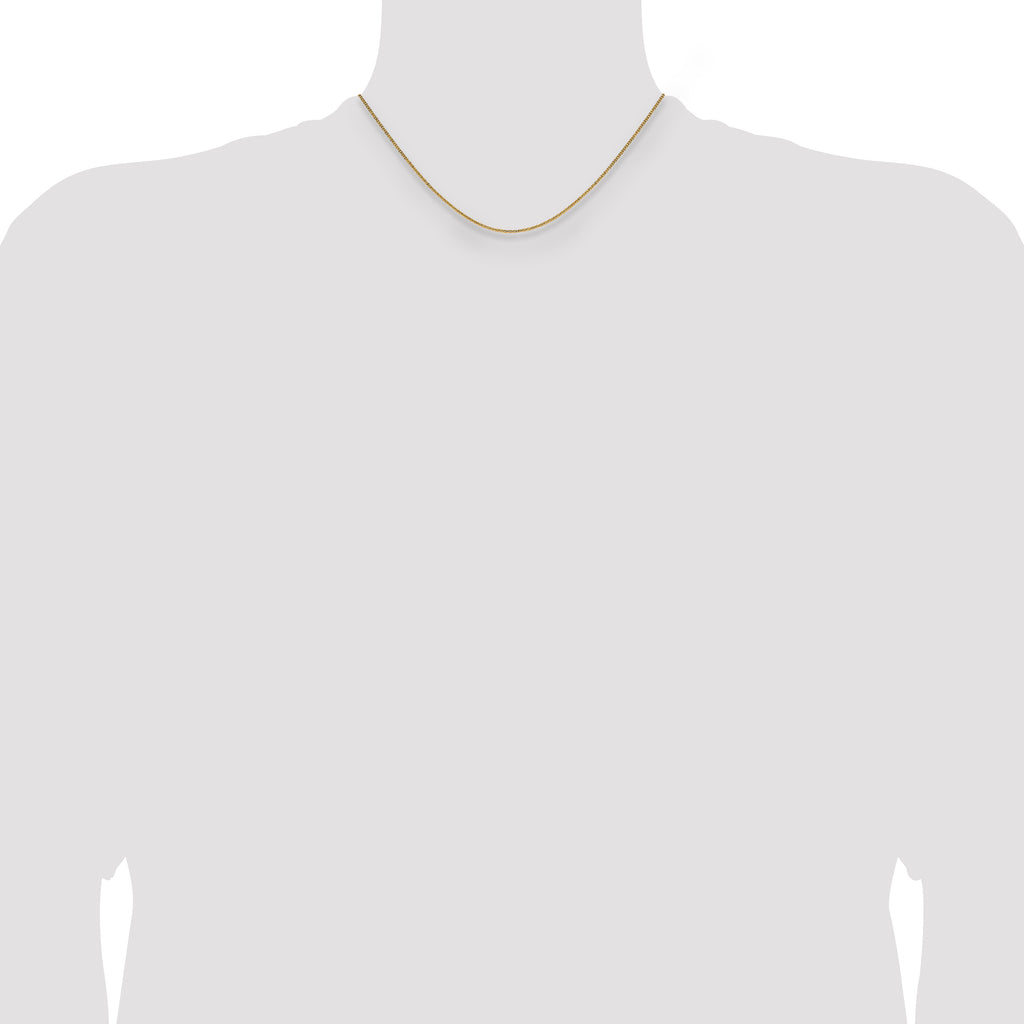 1.4mm 10K Yellow Gold Flat Cable Chain - Sophia Jewelers