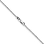 1.4mm 10K White Gold Flat Cable Chain - Sophia Jewelers