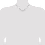 1.4mm 10K White Gold Flat Cable Chain - Sophia Jewelers
