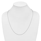10K White Gold 1.4mm Flat Cable Chain