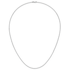10K White Gold 1.4mm Flat Cable Chain