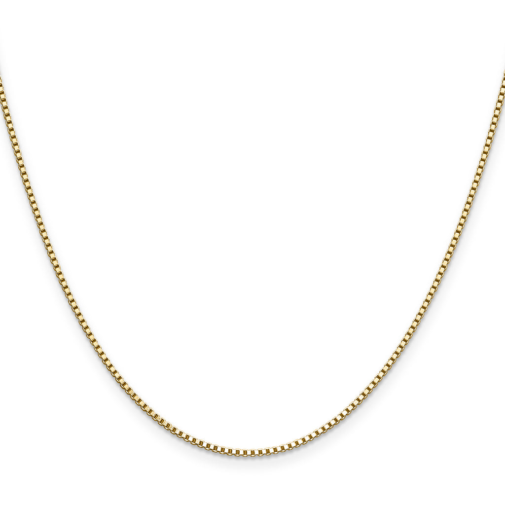 1.1mm 10K Yellow Gold Box Chain - Sophia Jewelers