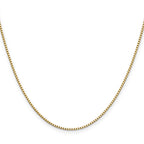 1.1mm 10K Yellow Gold Box Chain - Sophia Jewelers