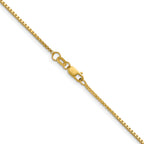 1.1mm 10K Yellow Gold Box Chain - Sophia Jewelers
