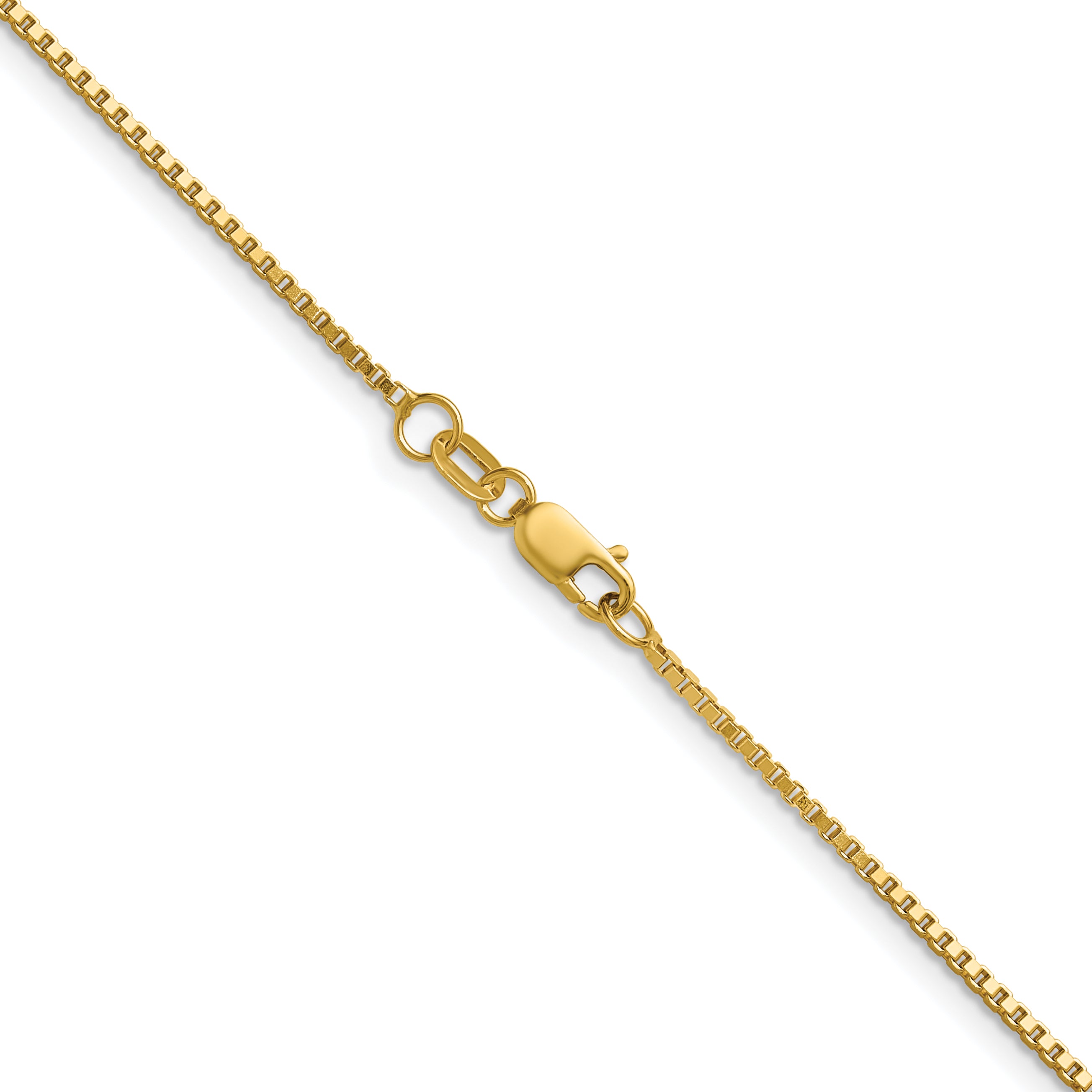 1.1mm 10K Yellow Gold Box Chain - Sophia Jewelers