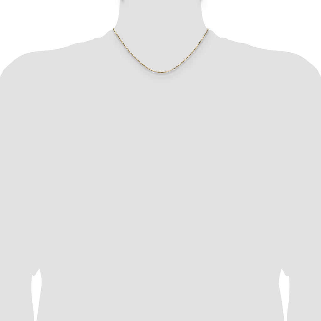 1.1mm 10K Yellow Gold Box Chain - Sophia Jewelers