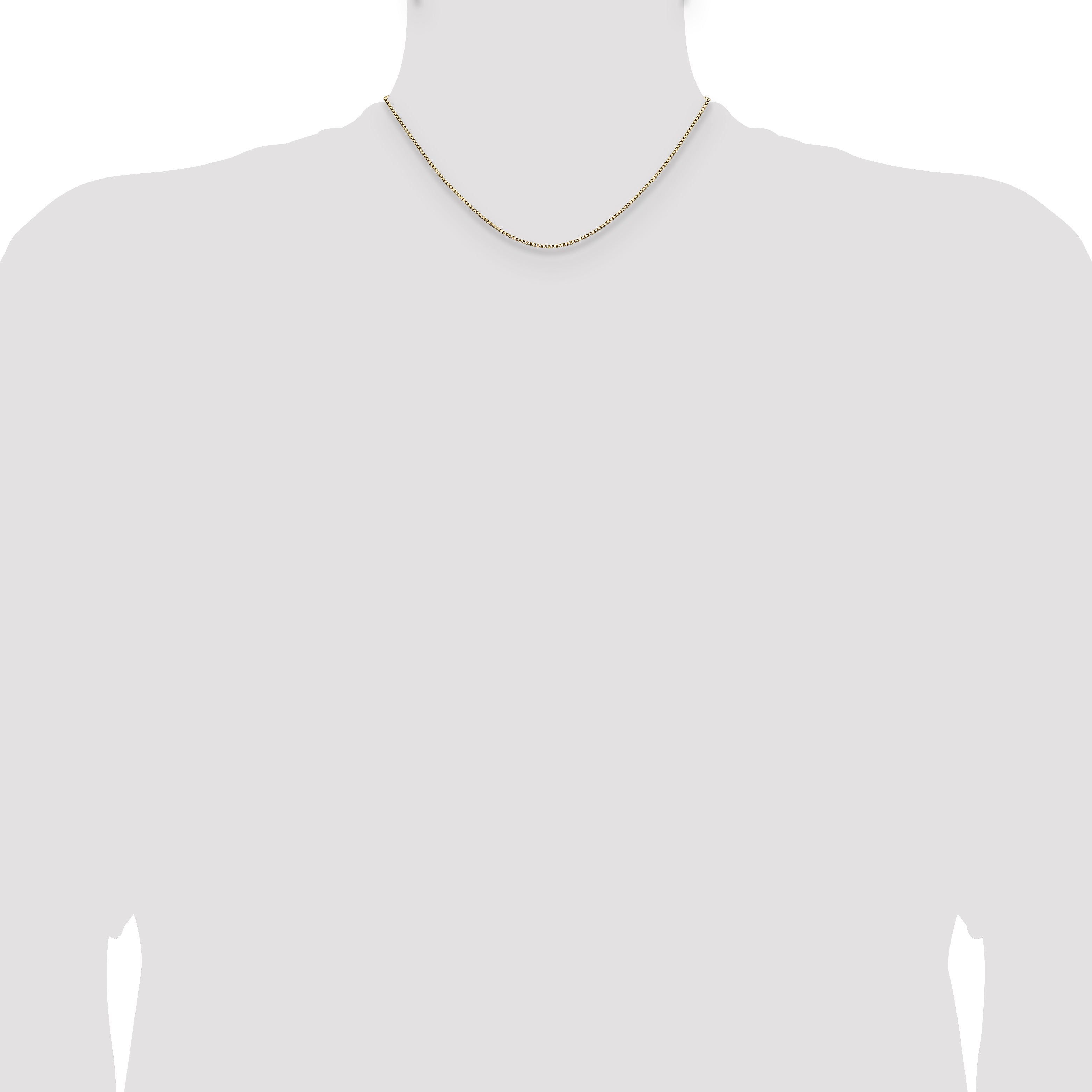 1.1mm 10K Yellow Gold Box Chain - Sophia Jewelers