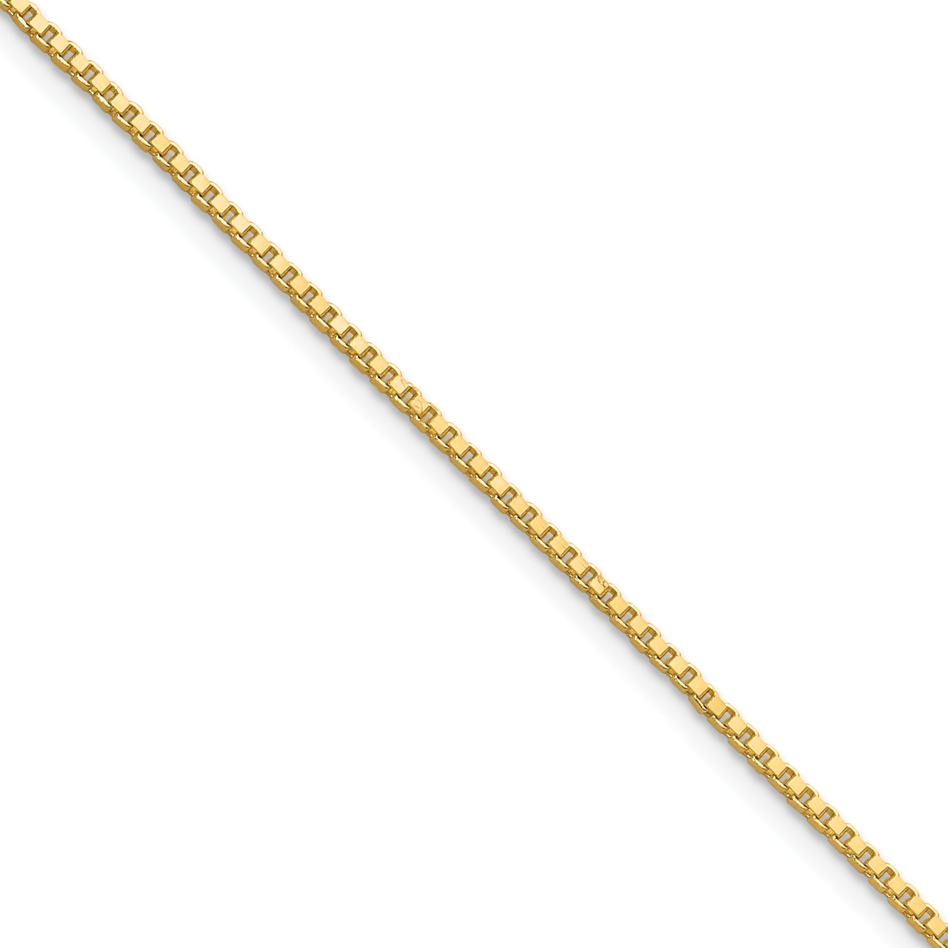 1.1mm 10K Yellow Gold Box Chain - Sophia Jewelers Main image