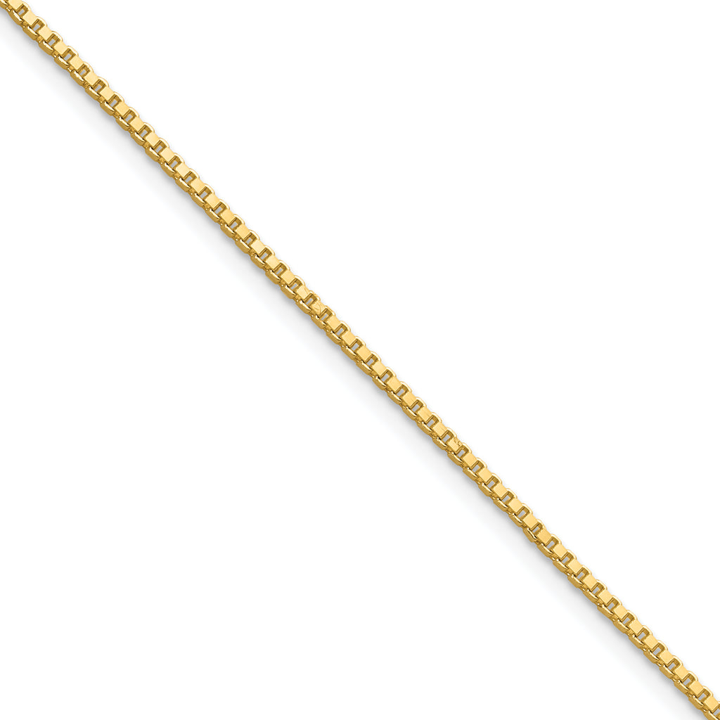 1.1mm 10K Yellow Gold Box Chain - Sophia Jewelers