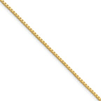 1.1mm 10K Yellow Gold Box Chain - Sophia Jewelers
