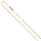 0.95mm 10K Yellow Gold Flat Cable Chain - Sophia Jewelers