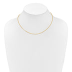 0.95mm 10K Yellow Gold Flat Cable Chain - Sophia Jewelers