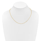 0.95mm 10K Yellow Gold Flat Cable Chain - Sophia Jewelers