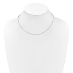 0.95mm 10K White Gold Flat Cable Chain - Sophia Jewelers