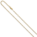 1.25mm 10K Yellow Gold Singapore Chain - Sophia Jewelers