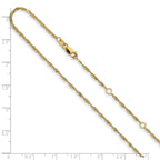 1.25mm 10K Yellow Gold Singapore Chain - Sophia Jewelers