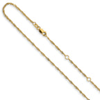 1.25mm 10K Yellow Gold Singapore Chain - Sophia Jewelers