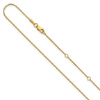0.65mm 10K Yellow Gold Spiga Wheat Chain - Sophia Jewelers