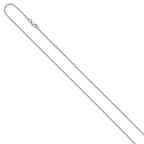 1.0mm 10K White Gold Spiga Wheat Chain - Sophia Jewelers