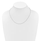 1.0mm 10K White Gold Spiga Wheat Chain - Sophia Jewelers