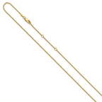 1.2mm 10K Yellow Gold Spiga Wheat Chain - Sophia Jewelers