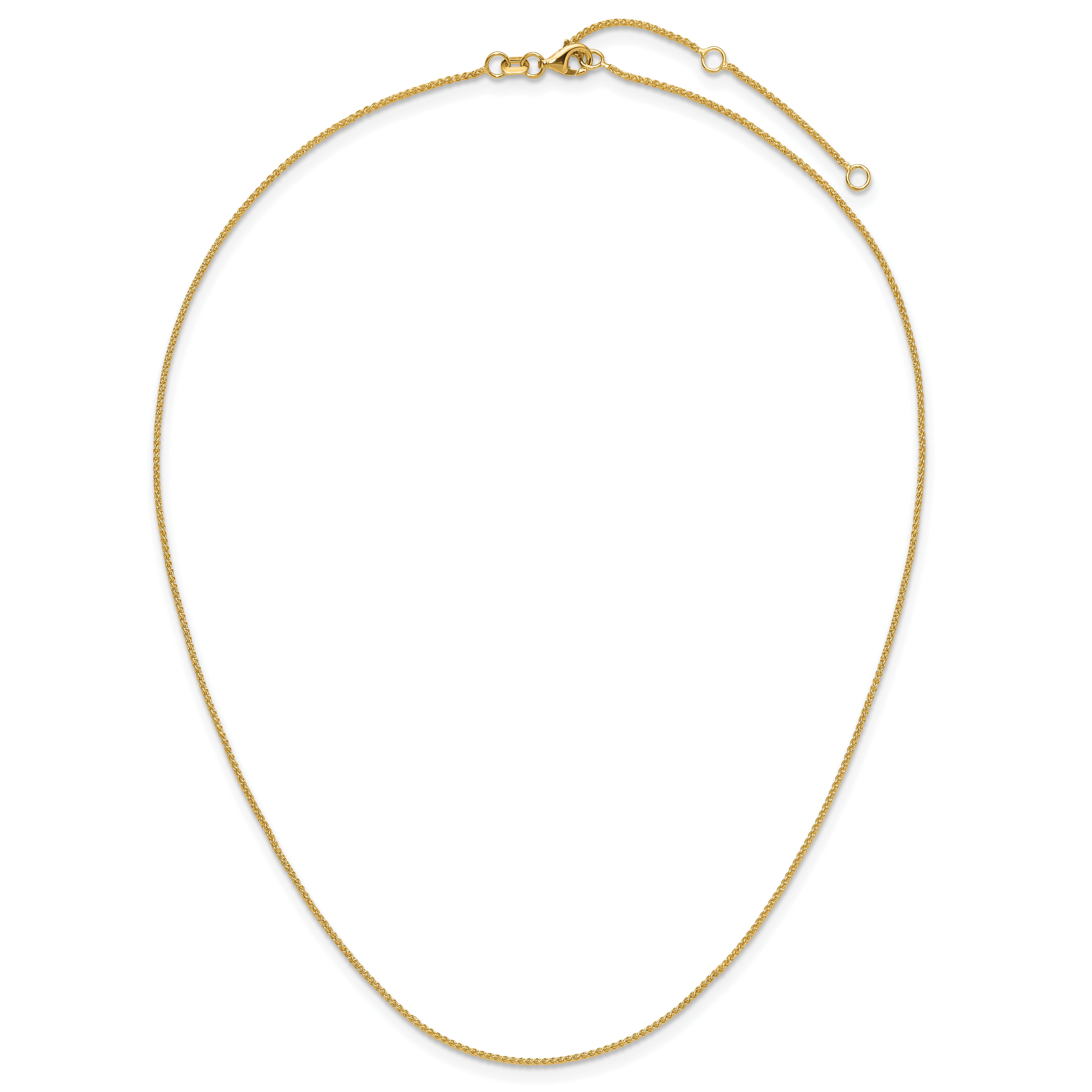 1.0mm 10K Yellow Gold Baby Spiga Chain - Sophia Jewelers