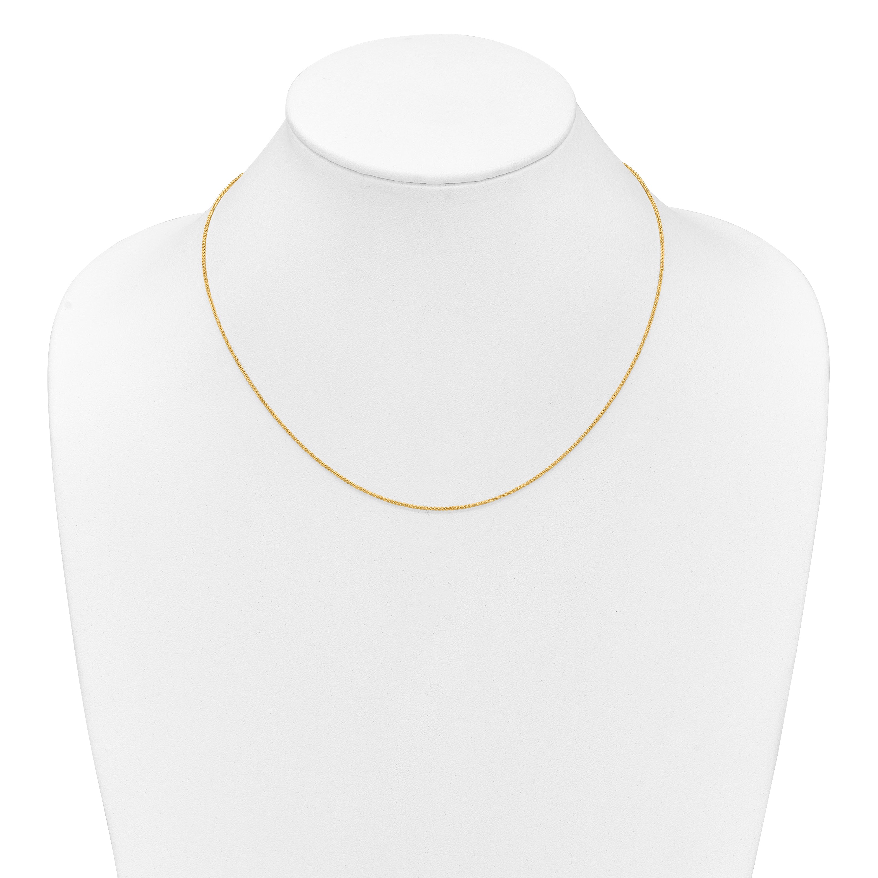 10k 1mm Baby Spiga 1in+1in Adjustable Chain