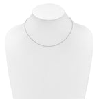 1.0mm 10K White Gold Spiga Wheat Chain - Sophia Jewelers