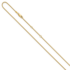 10k 1.2mm Spiga 1in+1in Adjustable Chain