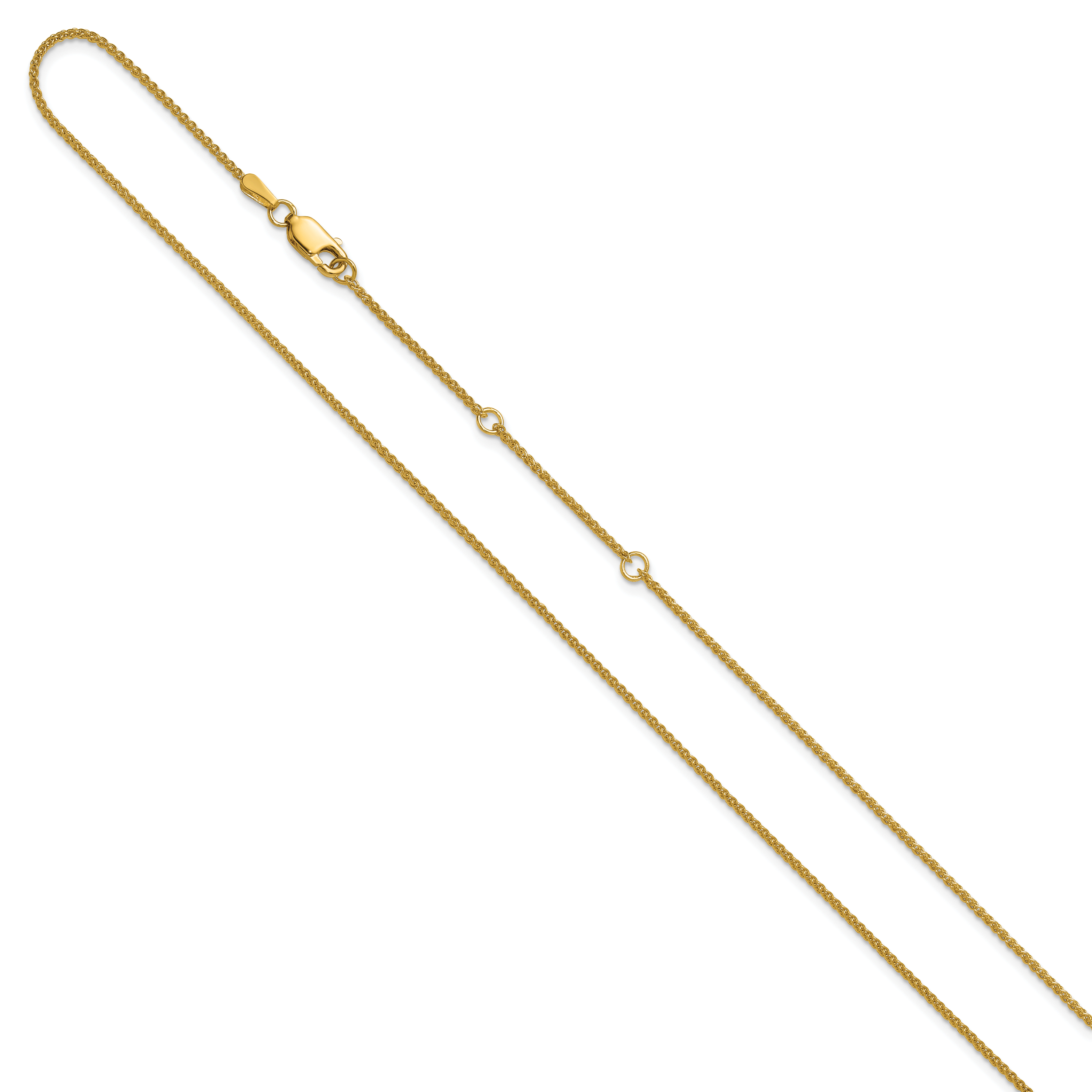 10k 1.2mm Spiga 1in+1in Adjustable Chain