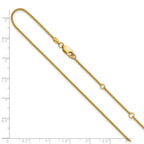 1.2mm 10K Yellow Gold Spiga Wheat Chain - Sophia Jewelers