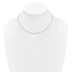 1.2mm 10K White Gold Spiga Wheat Chain - Sophia Jewelers