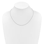 1.2mm 10K White Gold Spiga Wheat Chain - Sophia Jewelers