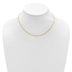 1.5mm 10K Yellow Gold Spiga Wheat Chain - Sophia Jewelers