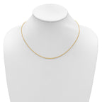 1.5mm 10K Yellow Gold Spiga Wheat Chain - Sophia Jewelers