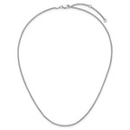 1.5mm 10K White Gold Spiga Wheat Chain - Sophia Jewelers