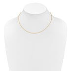 1.0mm 10K Yellow Gold D/C Open Franco Chain - Sophia Jewelers