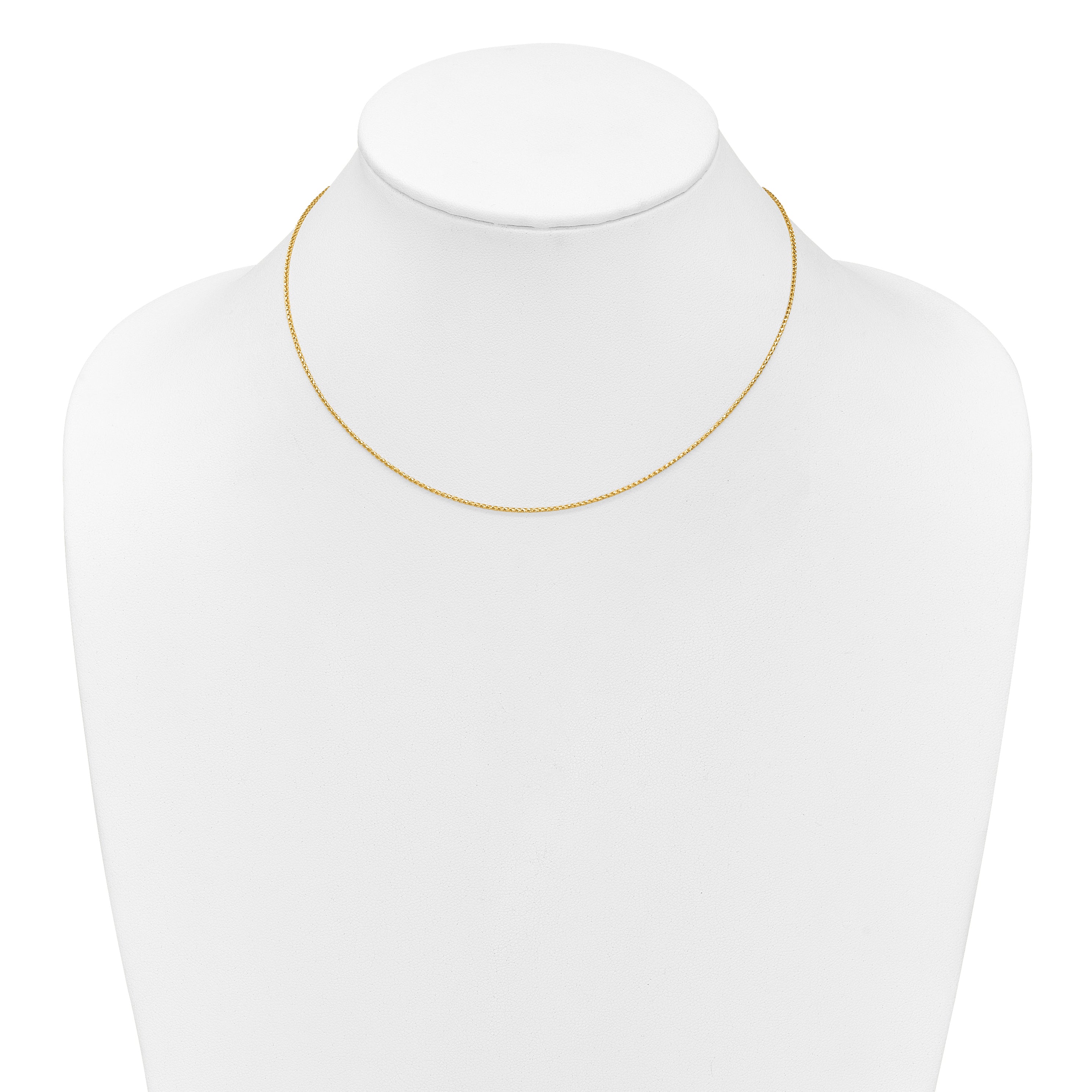 1.0mm 10K Yellow Gold D/C Open Franco Chain - Sophia Jewelers